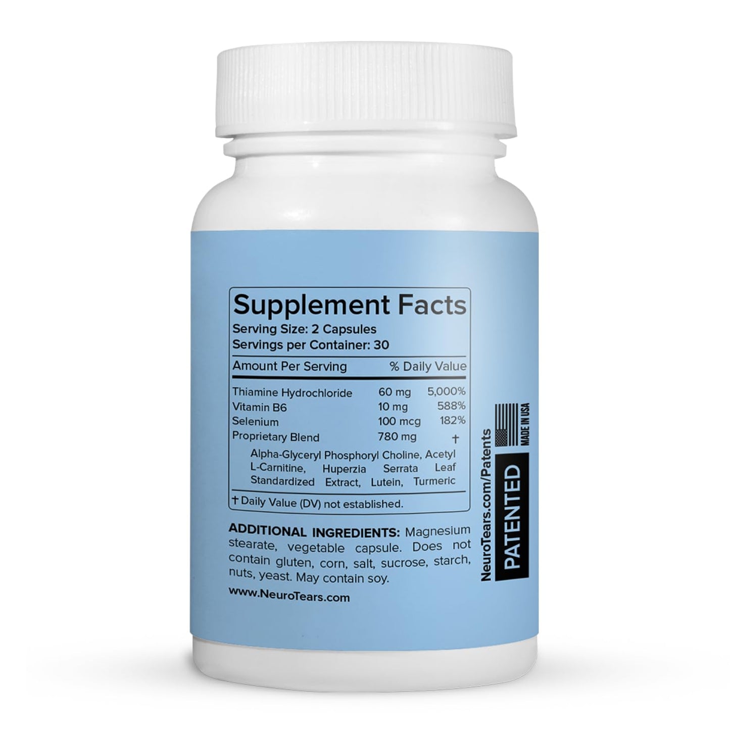 NeuroTears Tear Support Supplement – Maximize Tear Production Neurologically - Support Brain & Eye Health