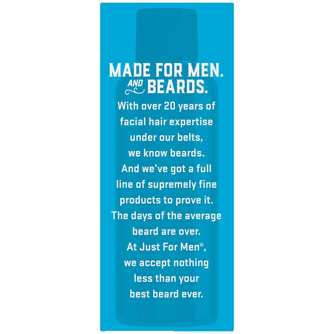 Just For Men The Best Face & Beard Wash Ever, Mosturizes to help prevent beard itching, Acts like Shampoo for the beard, Made with Oatmeal, Aloe, Chamomile, and Jojoba Oil, 3 Fluid Ounce