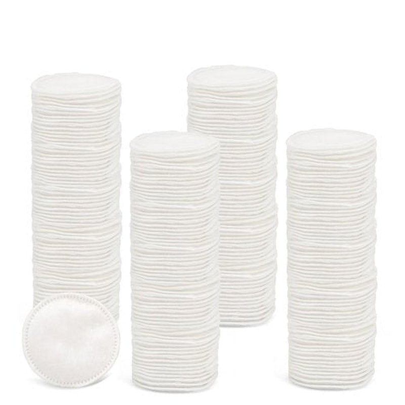 Pack of 3, Cotton Rounds Pads for Face - Makeup Remover Round Cotton Pads, Lint-Free, 240 Sheets