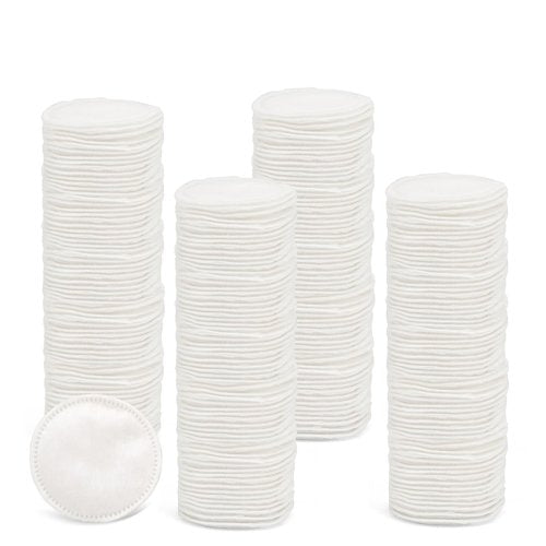Pack of 3, Cotton Rounds Pads for Face - Makeup Remover Round Cotton Pads, Lint-Free, 240 Sheets