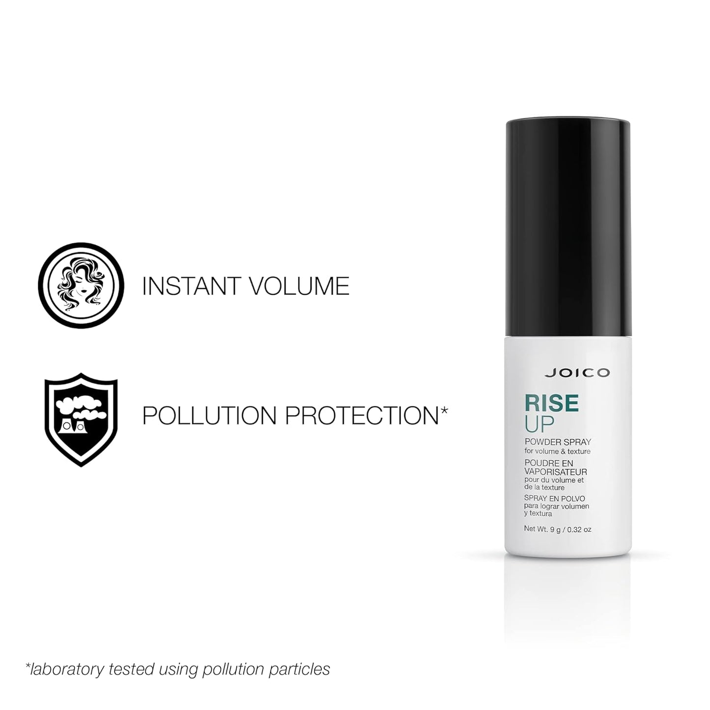 Joico RiseUp Spray Volumizing & Texturizing Powder | For Fine, Thin Hair | Add Instant Body | Long-Lasting Volume & Texture | Protect Against Pollution | With Rice Protein & Bamboo Extract | 0.32 Oz