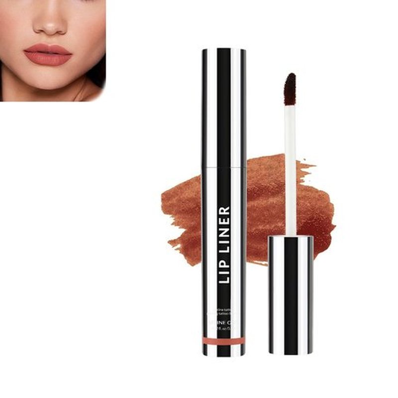 Yetxici Qorva Peel off Lip Liner Stain, Qorva Lipstick, Timbersonic Peel off Lip Stain, Lip Stains for Women, Matte Nude Lip Tattoo Liner, Lip Stain Peel off Long Lasting Waterproof(03)