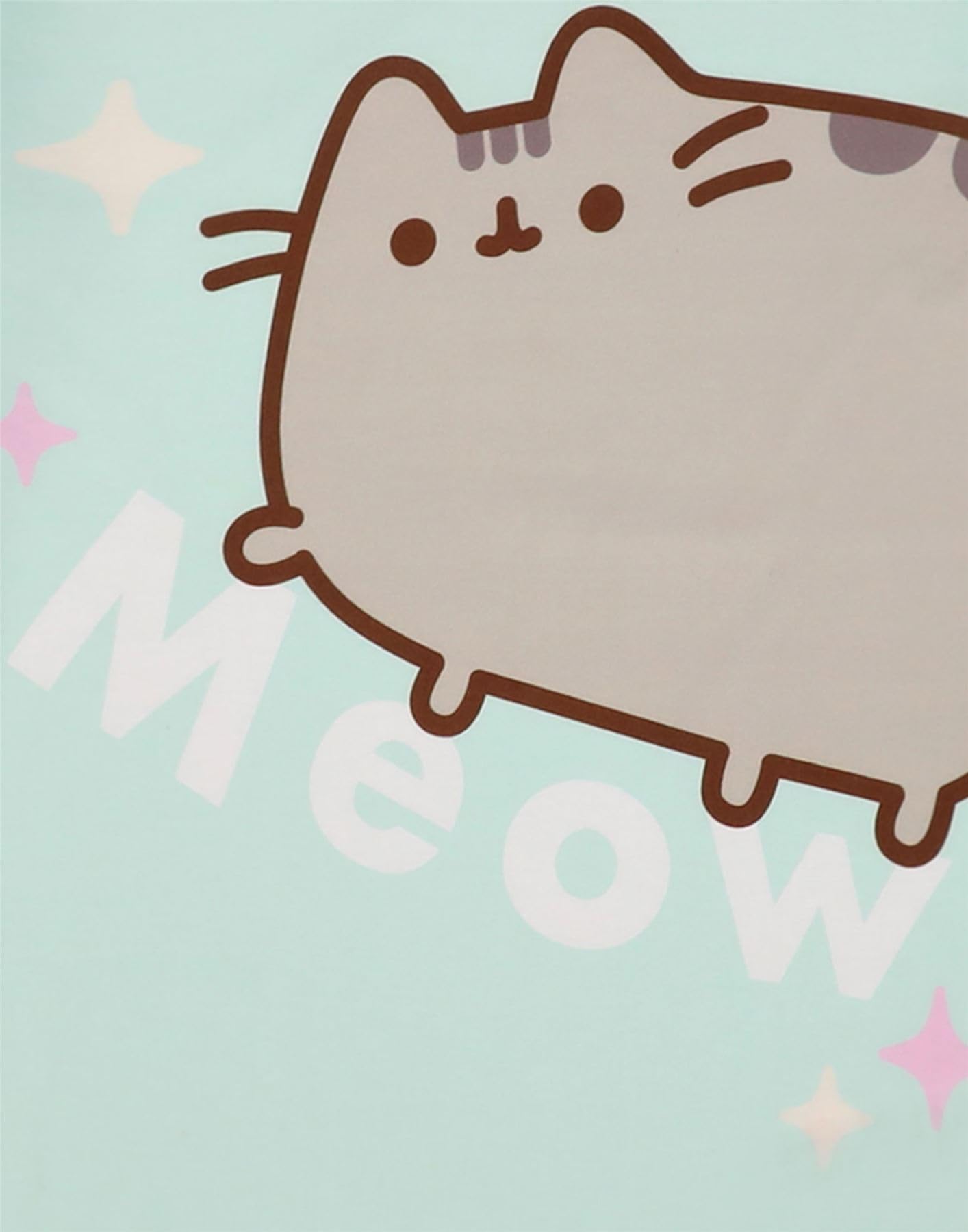 Pusheen Girls Pajama Set | Short Sleeve T-Shirt & All-Over Print Long Pants PJs for Kids