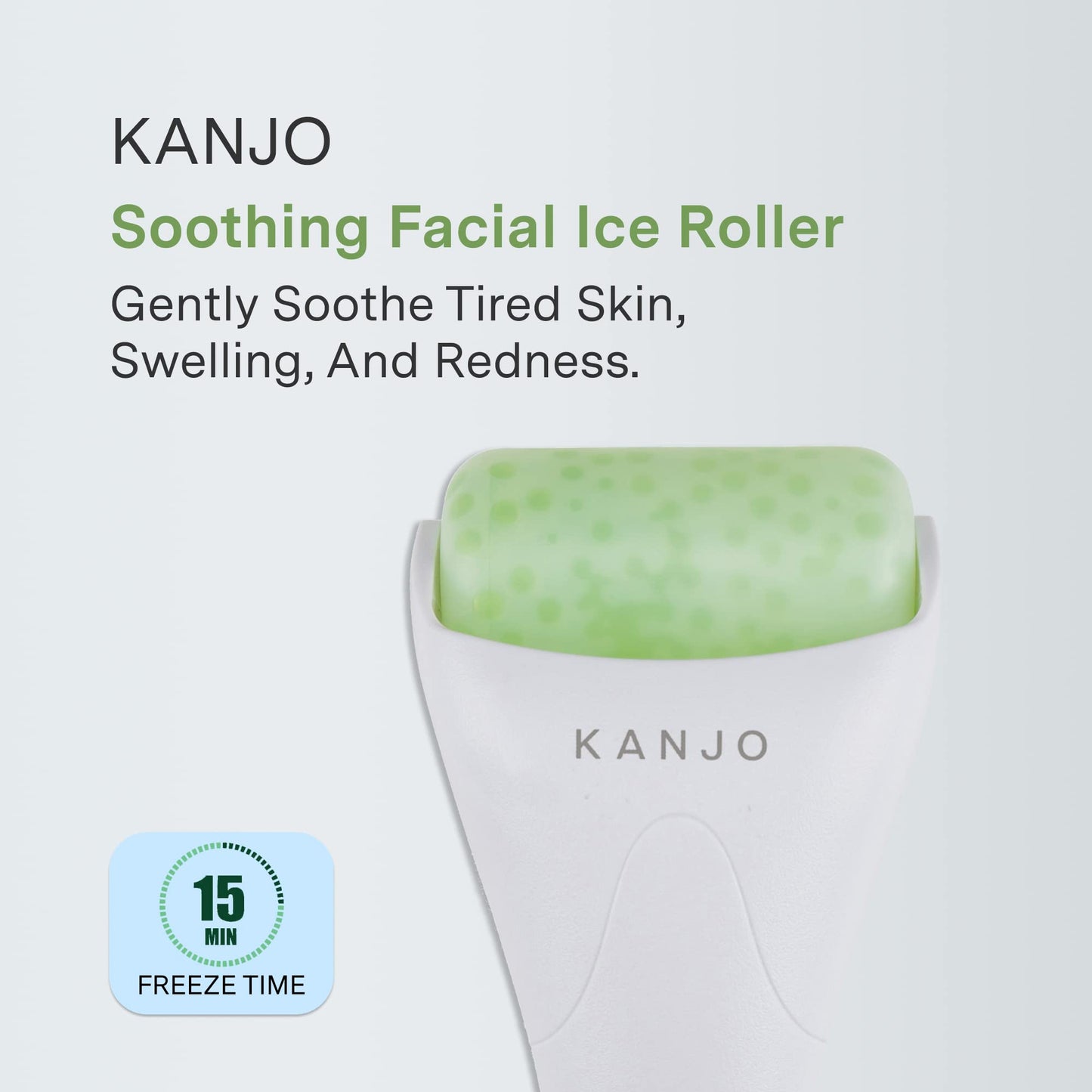 Kanjo Ice Roller for Face & Eye Puffiness Migraine Relief, Ice Face Rollers Facial Massage, Women Skincare Anti Wrinkle Pain Relief
