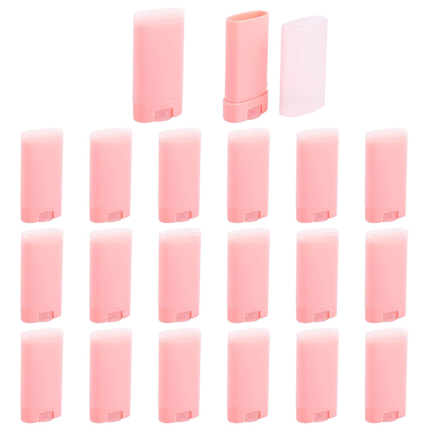 KINCHYGO, 20 Pack 15ml Refillable Lip Balm Tubes Empty Lipstick Containers for Homemade DIY
