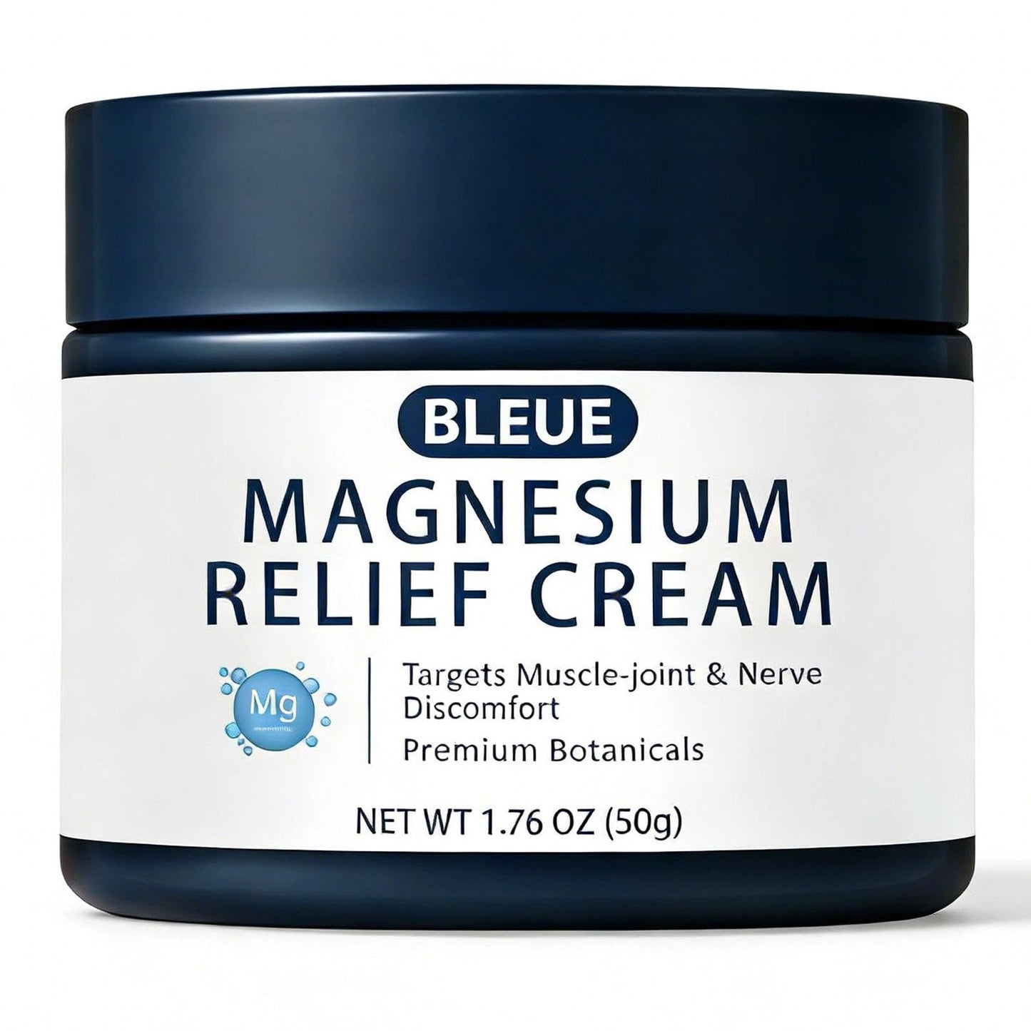 Bleue Magnesium Joint Relief Cream – Fast-Acting Deep Absorption Formula for Muscle & Joint Comfort – Non-Greasy Magnesium Lotion for Neck, Back & Legs – 1.76oz