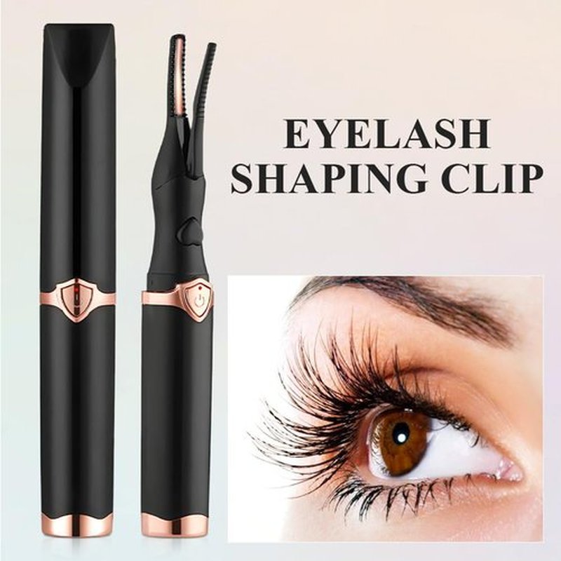 Heated Eyelash Curlers, 2025 Rechargeable Heated Eyelash Curler for Quick Heating Curling, 2 in 1 Electric Eyelash Curler for Instant Glam, Upgrade Electric Eyelash Curler with USB Cable (Black 2pcs)