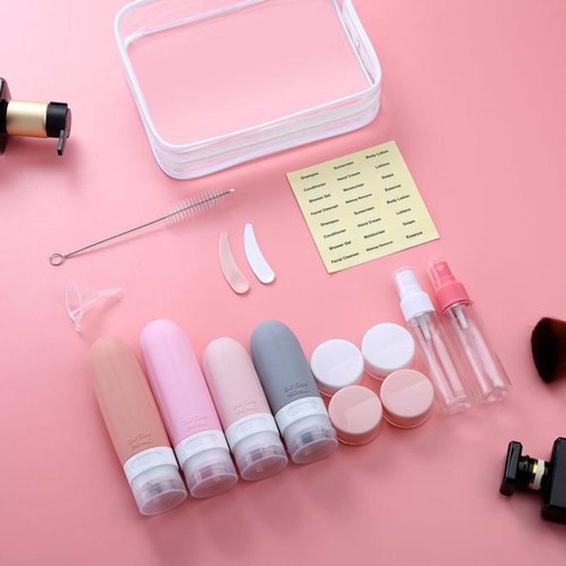 Gemice 16 Pack Travel Size Bottles, TSA Approved Leakproof Travel Containers for Toiletries, Silicone Refillable Travel Essentials Accessories with Travel Bag for Shampoo Conditioner