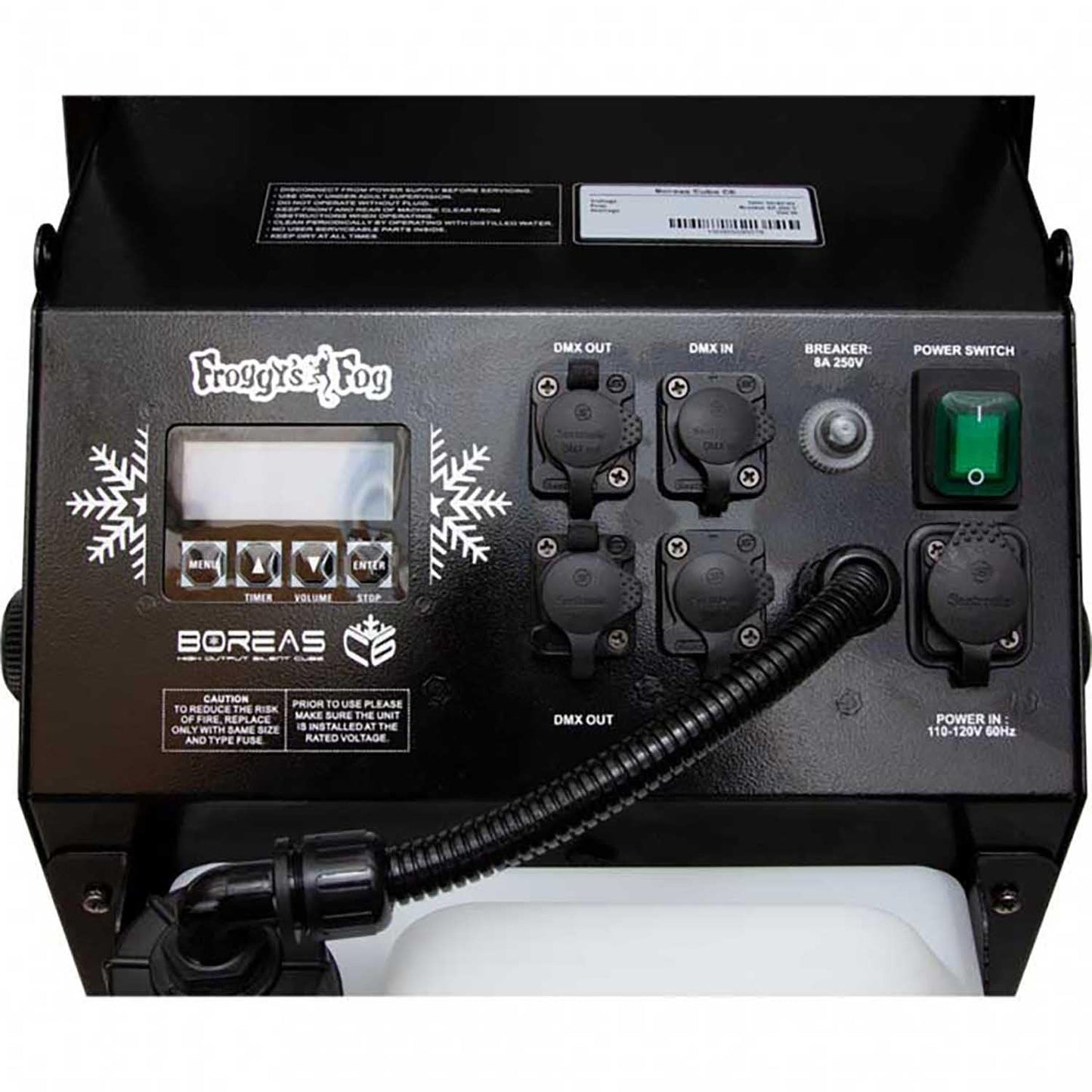 Froggy's Fog - Boreas Cube C6 - High Output, Super Silent Snow Machine Black