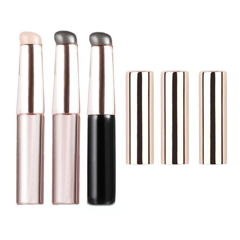 Lip Applicator Brush with Cover - 3PCS Exquisite Professional Dustproof Retractable Lip Brush - Makeup Lipstick Lip Gloss Applicators