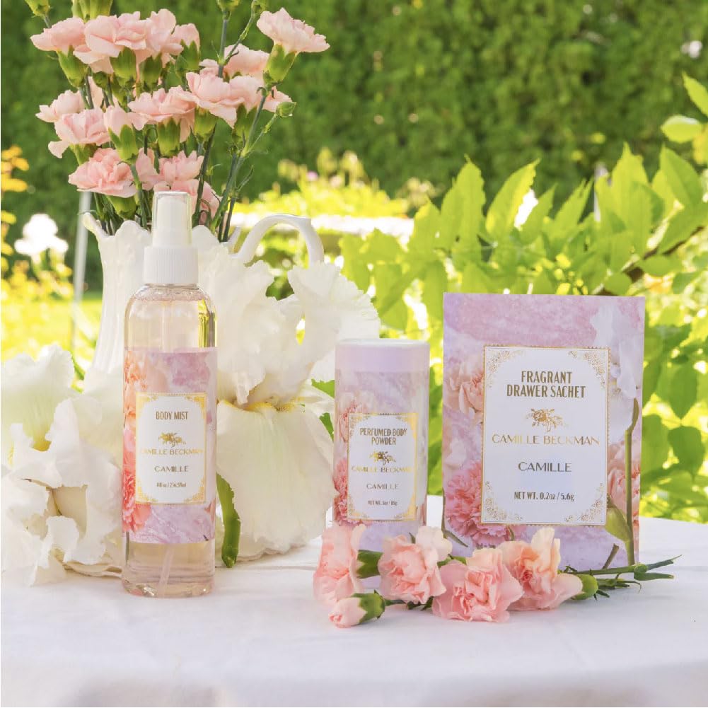 Camille Scented Talc-Free Body Powder, Perfumed Dusting Powder, Camille Beckman, 3 Ounce