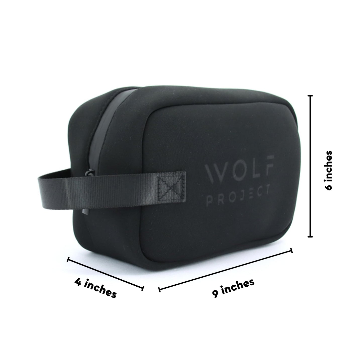 Wolf Project Neoprene Dopp Kit For Men, Toiletry Bag, Travel Kit, Accesories Organizer, Water Resistant