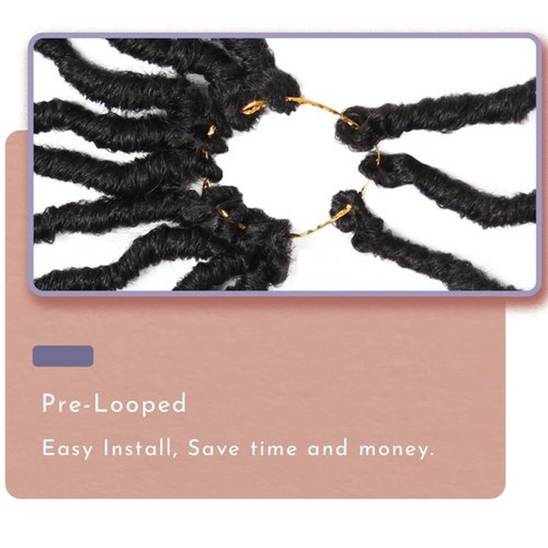 BOHOBABE Faux Locs Crochet Hair 30 Inch, Boho Soft Crochet Locs with Curly Ends, Long Bohemian Goddess Locs Crochet Braids for Black Women (6 Packs, 1B)