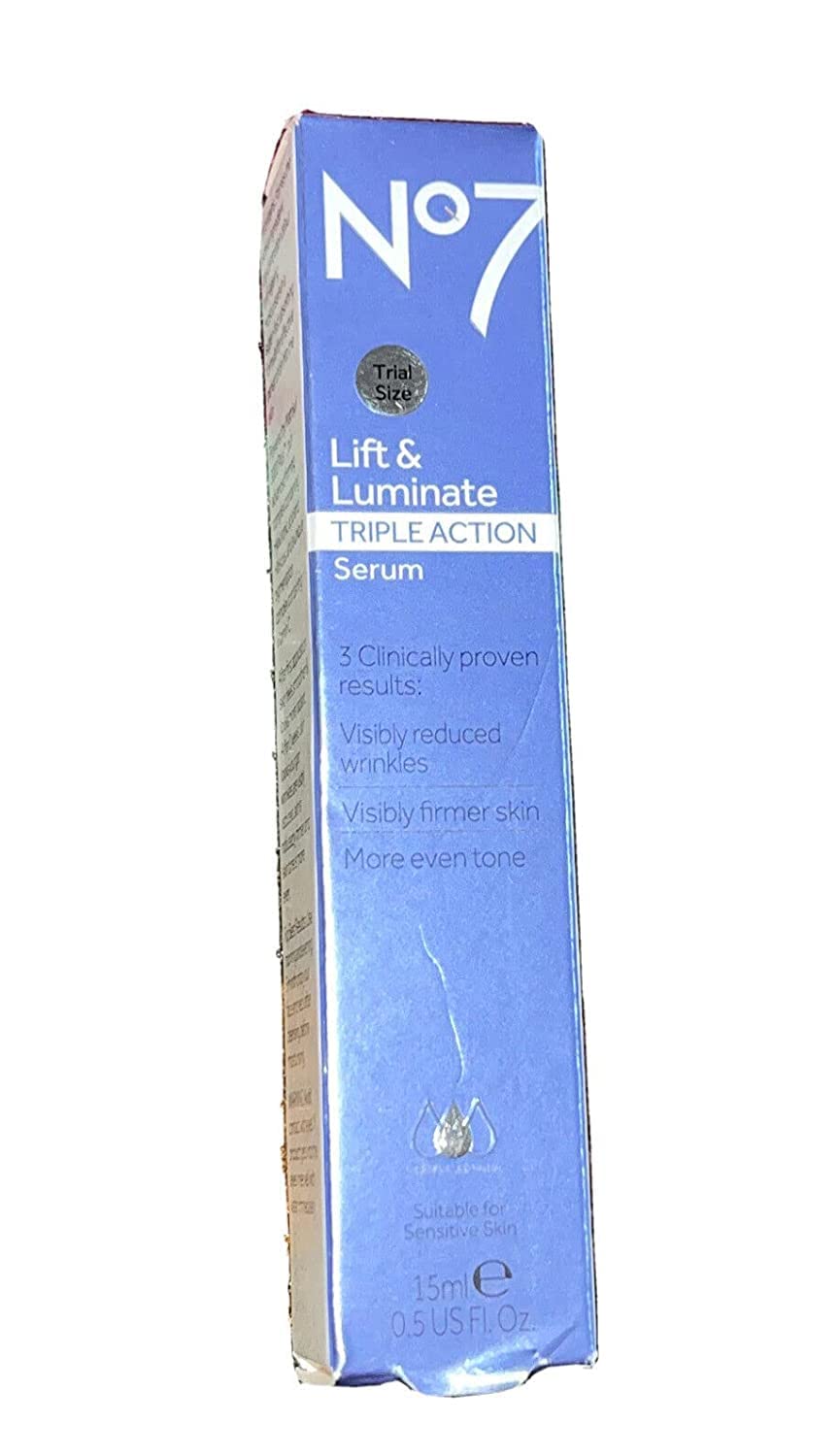 No7 Lift & Luminate Triple Action Serum - 1.69 oz Anti-Aging Treatment