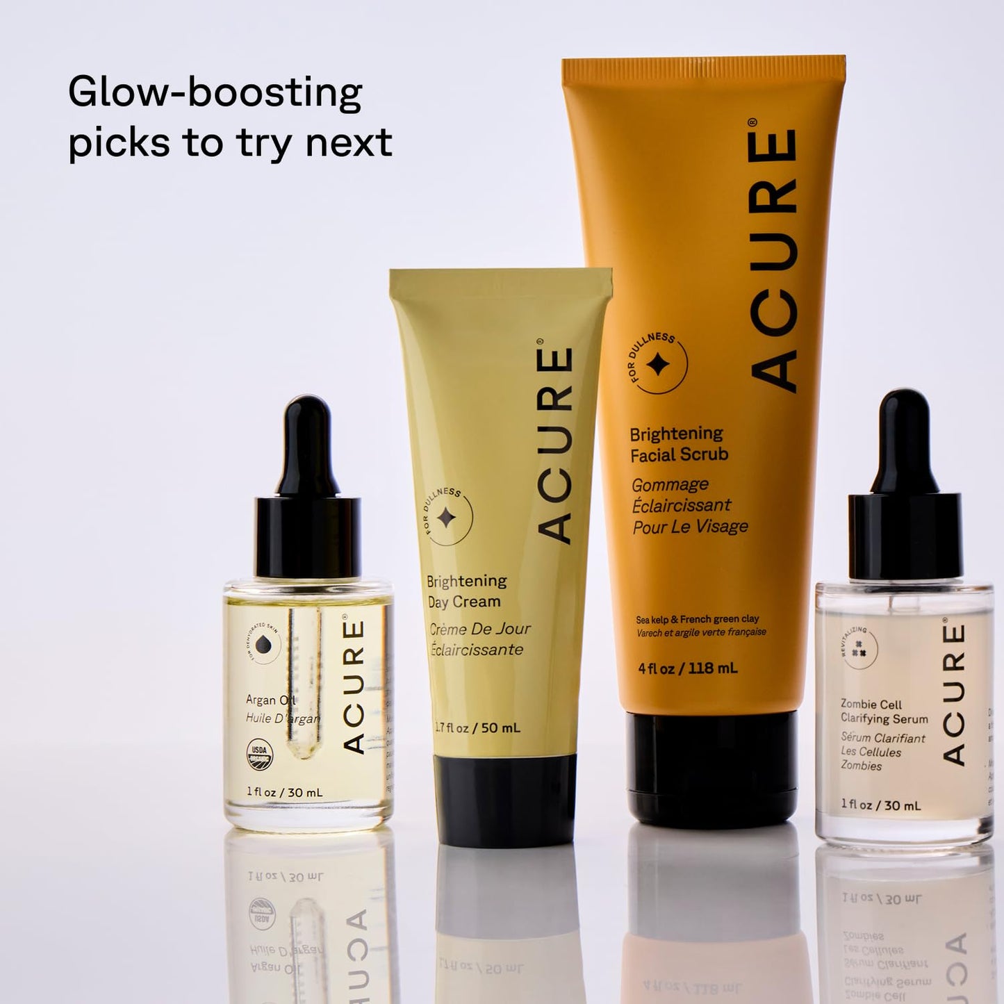 Acure Brightening Night Cream - Radiance Boosting Night Face Cream for Women & Men, Hydrating & Revitalizing Moisturizer for Uneven Skin Tone & Dullness w/Chlorella, Echinacea & Argan Oil - 1.7 fl oz
