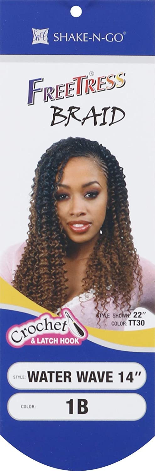 MULTI PACK DEALS! FreeTress Crochet Braids Water wave 14" (3-PACK, 350)