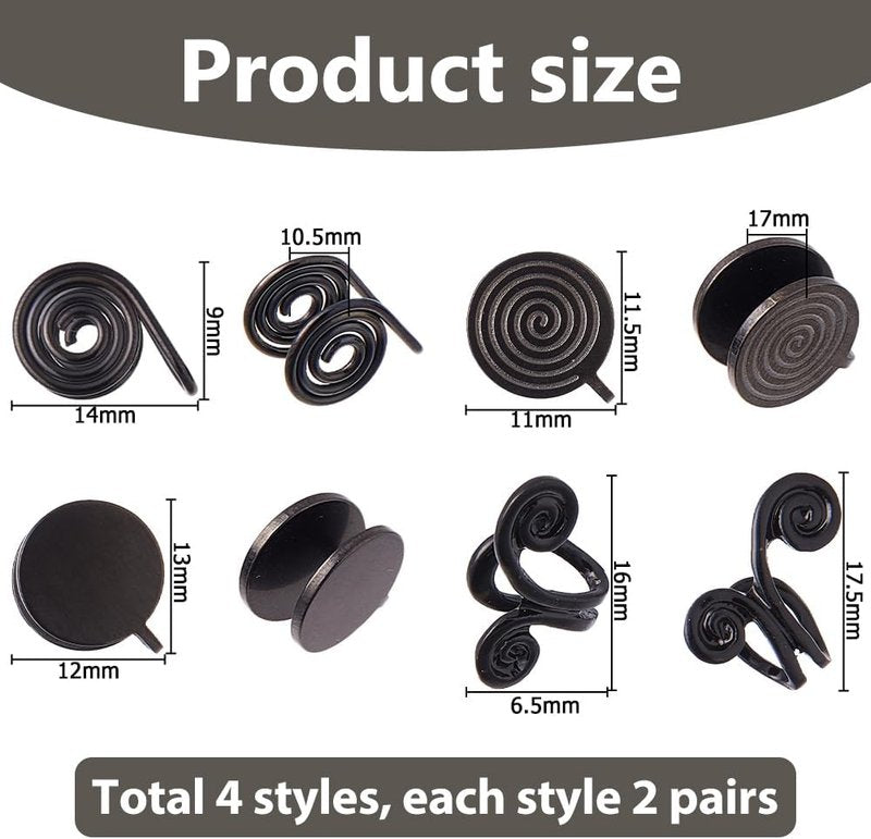 Pressure Earrings for Keloids - Stainless Steel Clip-On Compression Ear Cuff | Adjustable Non-Pierced Design for Men & Women