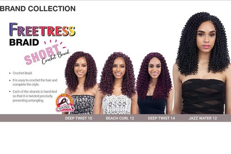 FreeTress Synthetic Hair Crochet Braids GoGo Curl 12" (4-Pack, 30)