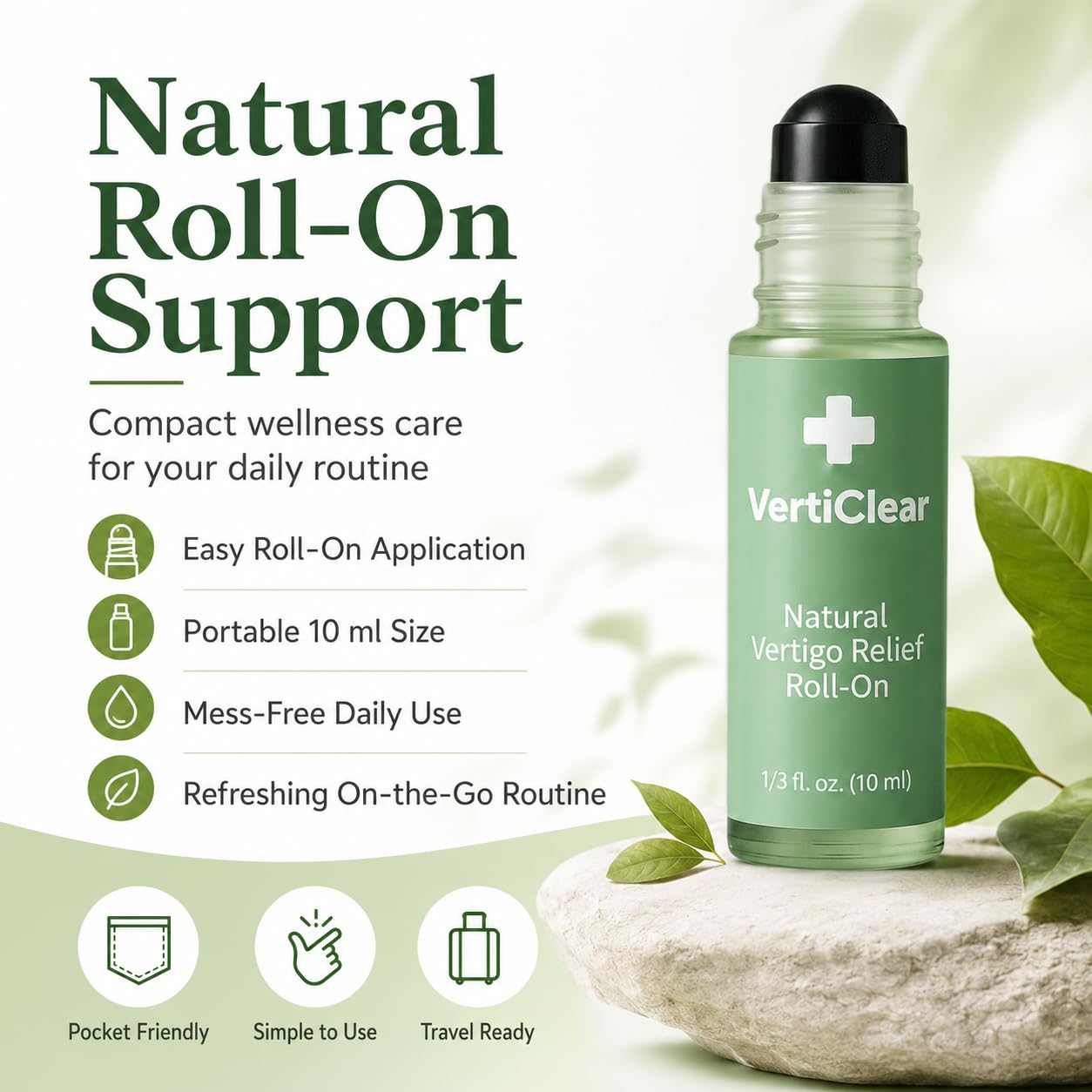 Verticlear Relief Roll-on, Natural Ingredients Can Quickly Acting 10ml