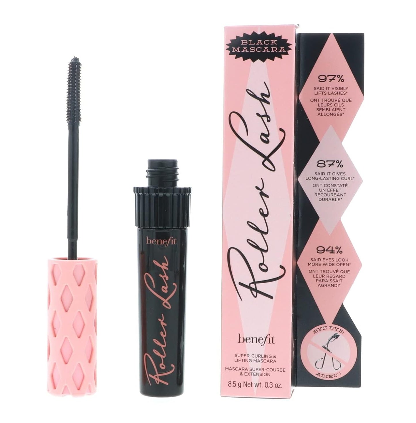 Benefit Cosmetics Roller Lash Super Curling & Lifting Mascara in Black 0.3 oz