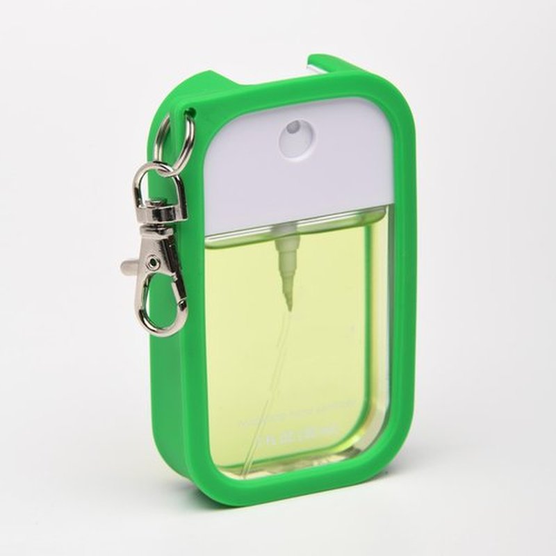 Paradise Curated Silicone Case Compatible with Touchland Hand Sanitizer Spray, Power Mist and Glow Mist 1 fl oz - Emerald Envy