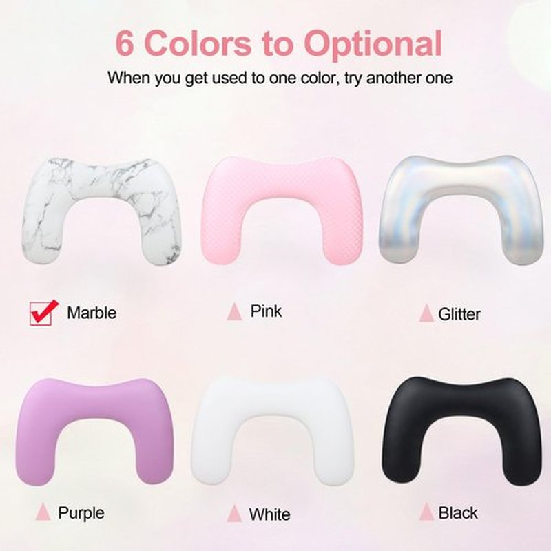 Arm Rest for Nails Tech,U-shaped Manicure Nail Hand Rest Pillow Cushion, Big Microfiber Leather Nail Arm Rest Stand for Acrylic Nail Art Tech(Marble)