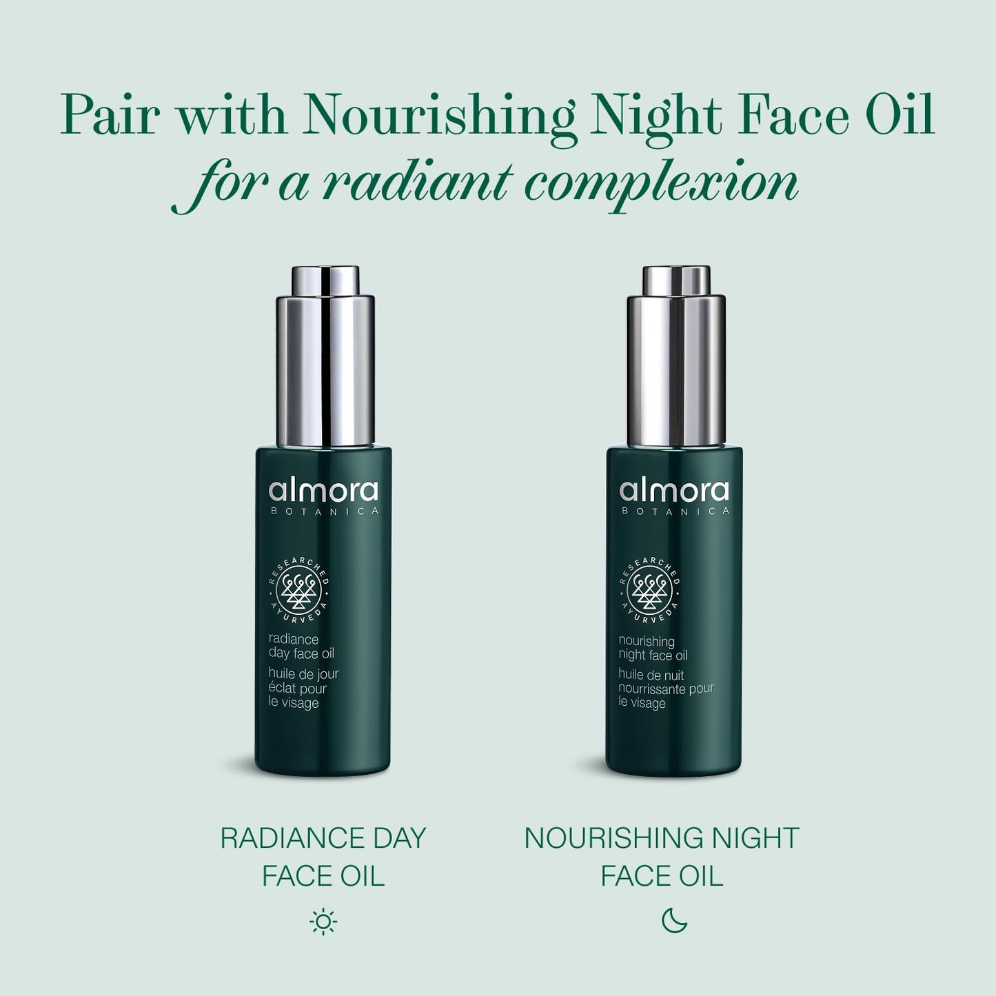 Almora Botanica Radiance Day Face Oil 30mL | Hydrating & Brightening Facial Oil for Glowing Skin | Lightweight, Non-Greasy Formula with Sunflower Oil & Beta Carotene | Natural, Vegan Skincare