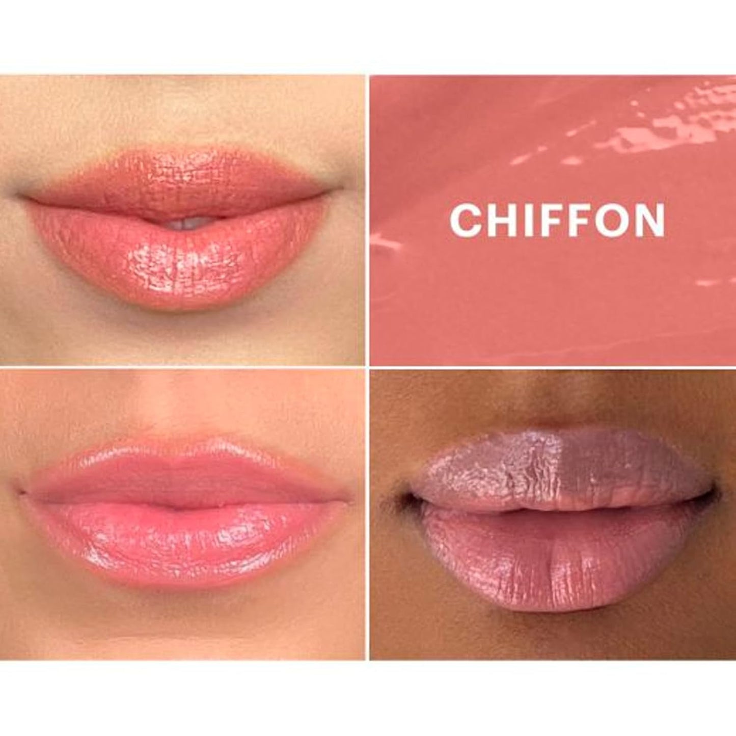 High Shine Glo Skin Beauty Cream Glaze Lip Crayon - Intense Color & Long-Lasting (Chiffon)