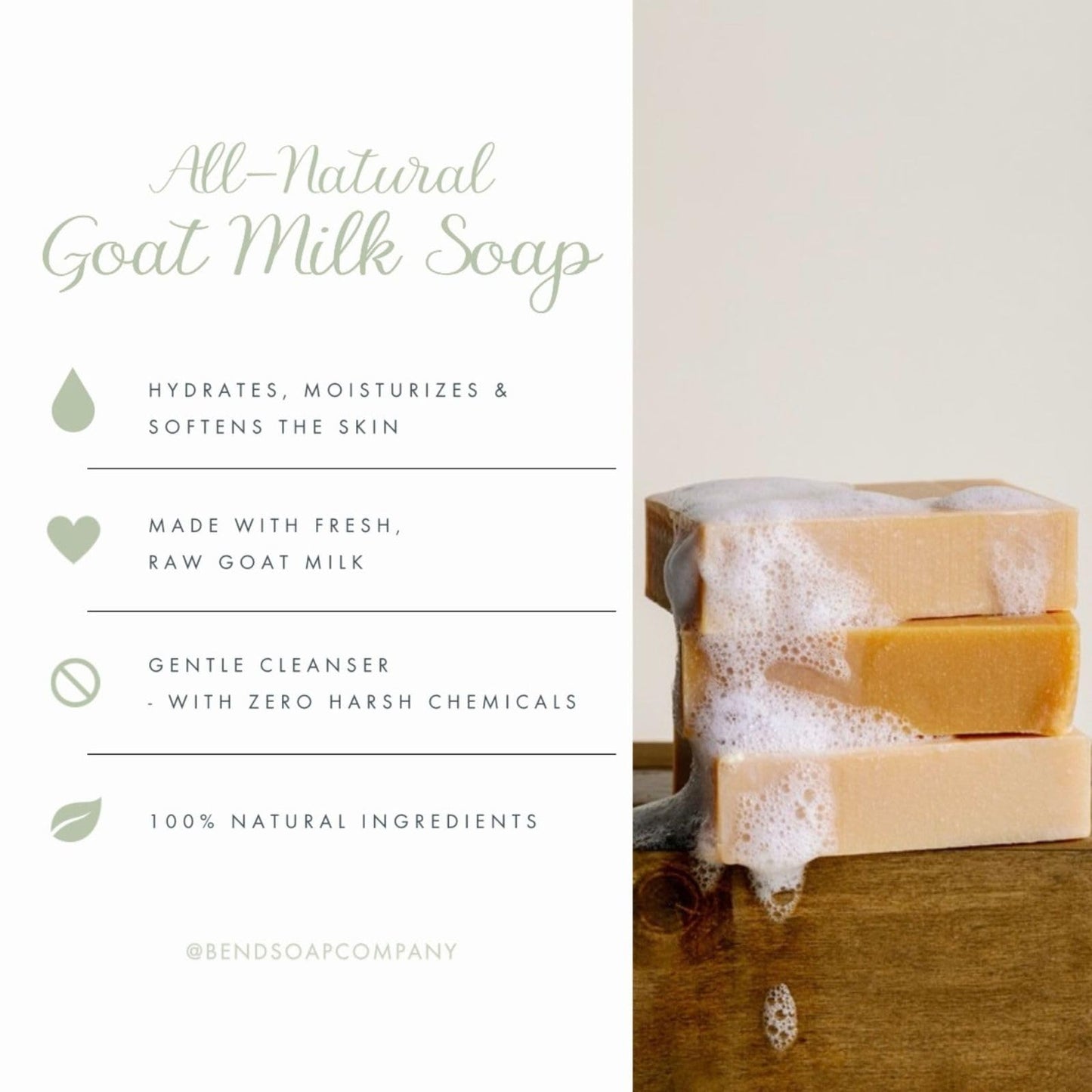 Bend Soap Company All Shield Goat Milk Soap 4 Pack, Handmade Natural Bar Soap for Body, Hands & Shower, Made with Essential Oils, 4.5 oz Bars, 18 oz Total