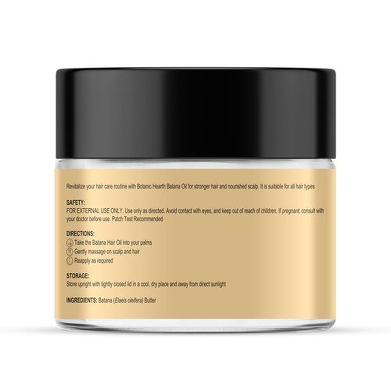 Majestic Pure Batana Butter for Hair & Scalp Nourishment, Strengthening, Nourishing, Voluminizing - Non GMO Verified, 3.5 Oz
