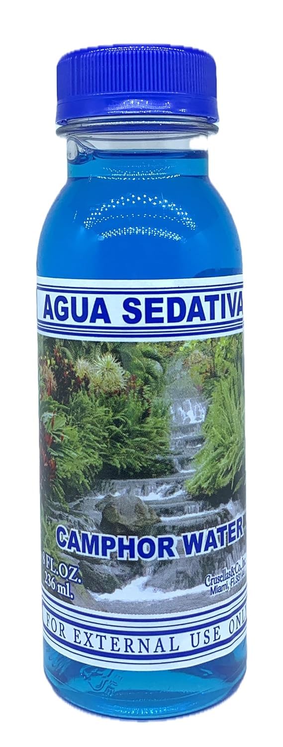Crusellas Agua Sedativa (Camphor Water) 8 Fl Oz
