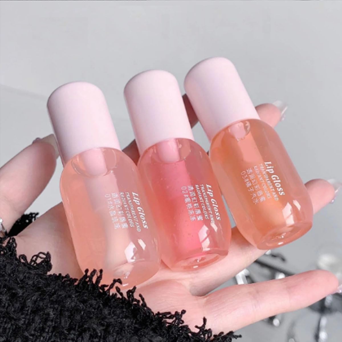 Moisturizing Lip Balm,Hydrating Glossy Lip Oil Stick For Women, Lips Care For Dry & Chapped Lips, Christmas Gift, Mother'S Day Gift (3pcs)