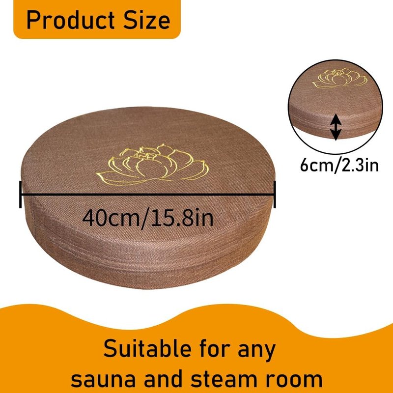 Memory Foam Sauna Cushion - High Resilience Infrared Seat Mat for Shower & Sauna | Comfortable Bench Pad
