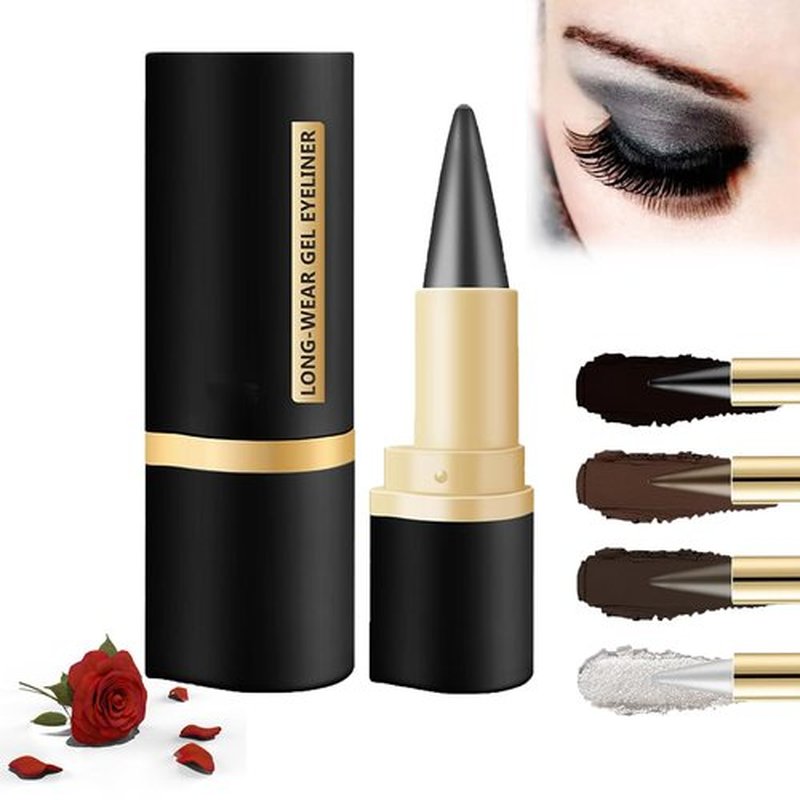 dfgsxifc Bousalutend Eye Liner, Bousalurrens Eyeliner Cream, Athartle Natural Waterproof Eyeliner Cream, Matte Quick-Dry Eyeliner, Eyeliner for Mature Women Gel, Halloween Make Up for Adults (03)