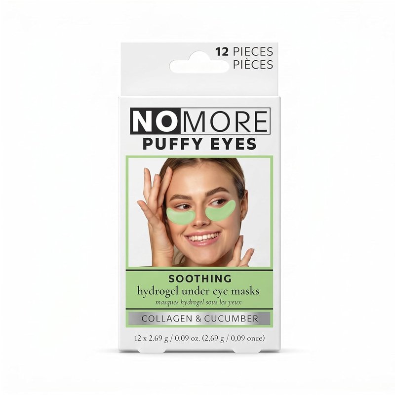 Anti-Puffiness Hydrogel Undereye Masks - Collagen & Cucumber for Dark Circles | 6 Pairs