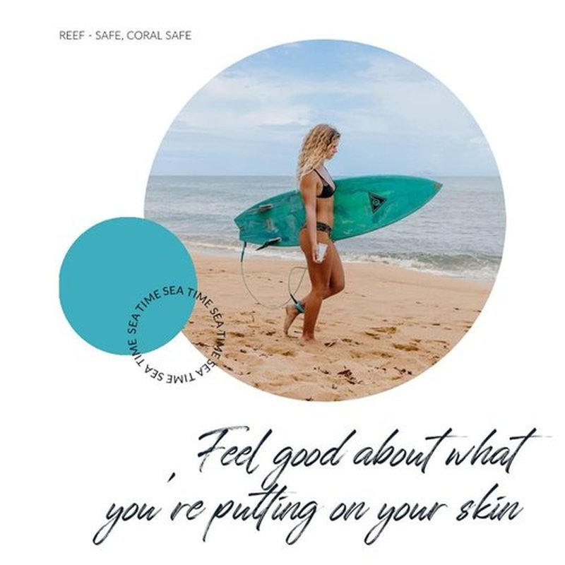 Reef Safe Sunscreen Travel Lotion SPF 50 - Mexico & Hawaii 104 Reef Act Compliant, Biodegradable, Zinc, Vitamin E, Oxybenzone & Octinoxate Free, Water Resistant, Natural Ingredients, by Coral Safe