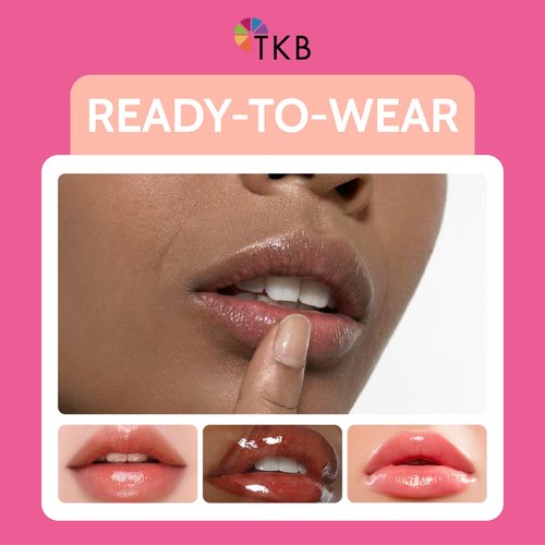 TKB Lip Gloss Base (Flexagel M) | Ready-to-Wear| Moisturizing, High Shine, Crystal Clear, Vegan and Cruelty free| Made in USA. (12 Pound (Pack of 1))