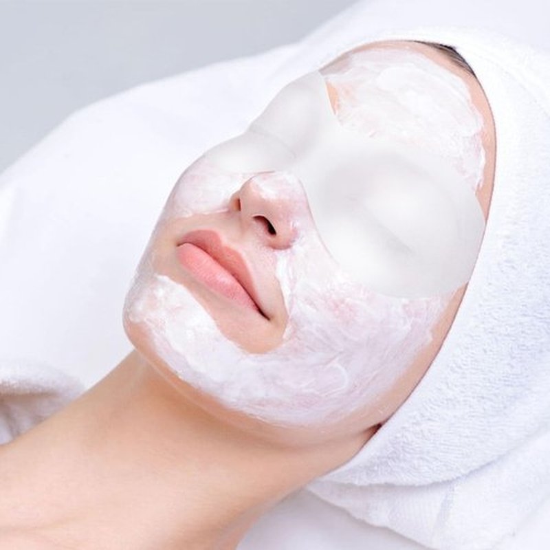 SmallCat 100 Sheets Disposable Non Woven Eye Care, Cotton Facial Eye Covers, DIY Skincare Eye Mask Paper Beauty Sheets for Spa, Skincare, Moisture Retention