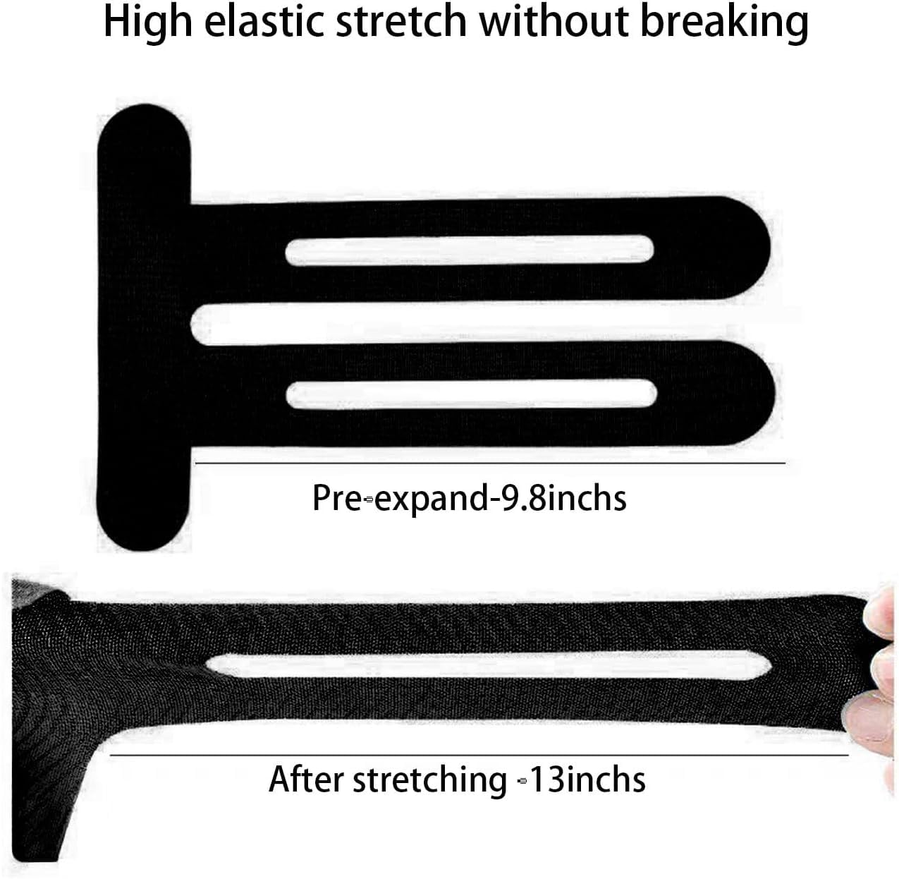 Kinesiology Tape for knees- 60 Pre-Cut Cotton Tape, Smile Line Patches, Frown Line Patches, Smoothing & Tightening sleep tape- Latex Free