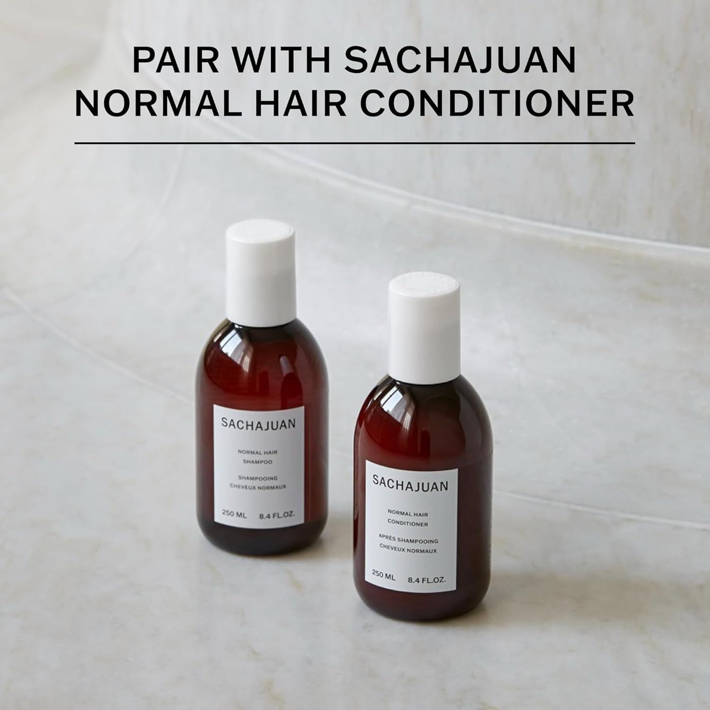 SACHAJUAN Normal Hair Shampoo | Gentle Daily Shampoo for All Hair Types | Shine, Balance & Movement | Ocean Silk Technology | Lightweight Hydration | Vegan & Paraben-Free | 8.4 fl oz