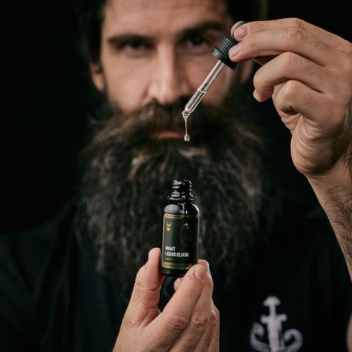 The Beard Struggle - Day Liquid Tonic Beard Oil - Silver Collection (Viking Storm) - Beard Oil for Men - Moisturize, Softens Hair, Reduces Itch - Day Time Beard Growth Oil (1 Fl oz)