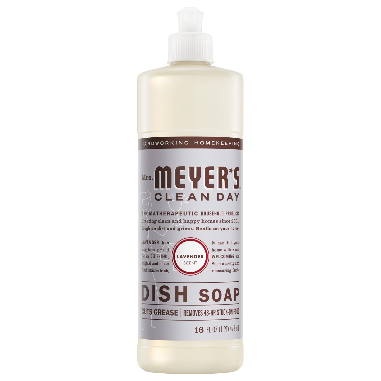 Mrs. Meyer's Clean Day, Liquid Dish Soap, Lavender Scent, 16 Ounce