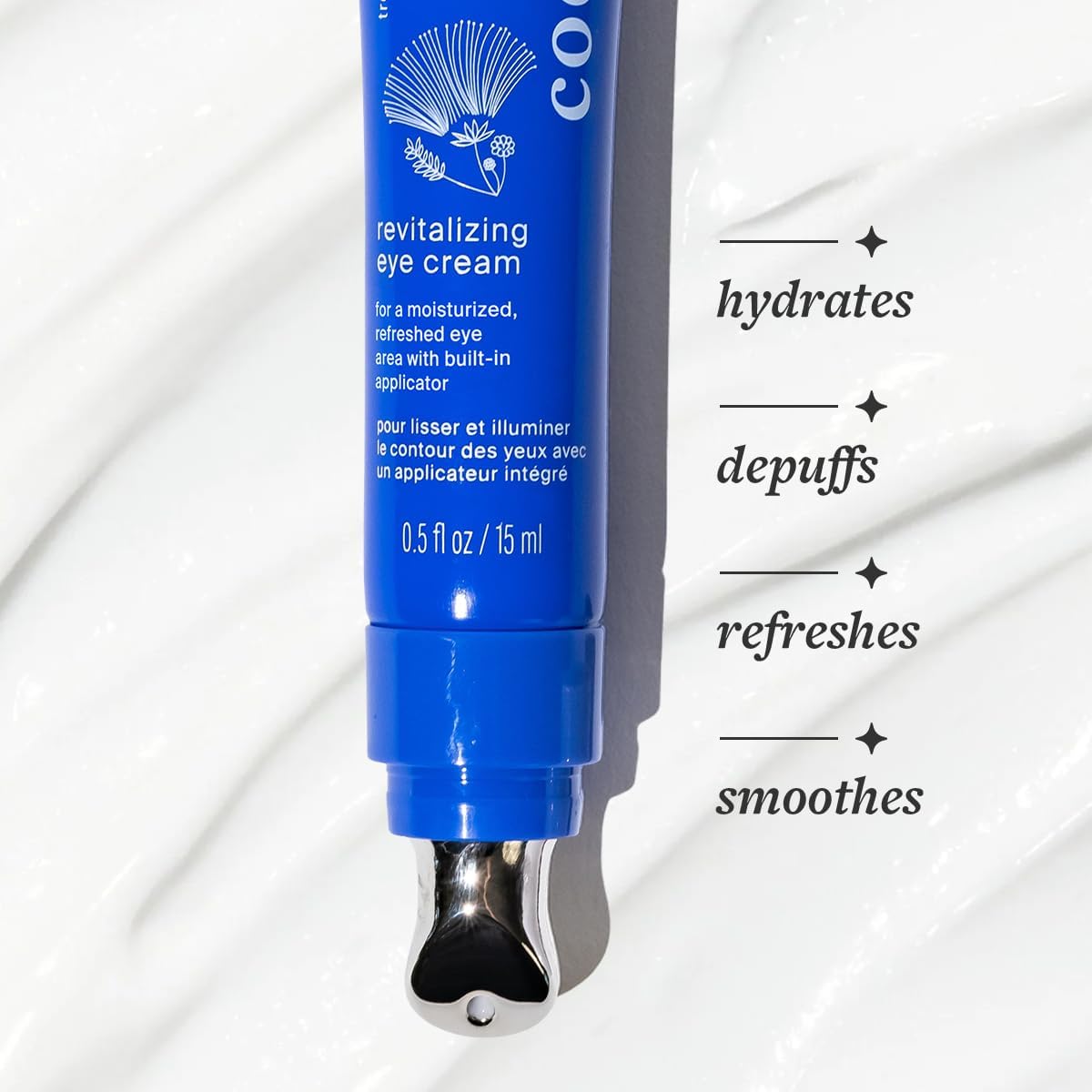 Cocokind Revitalizing Eye Cream | Soothing, Cooling Metal Applicator Tip | Hydrate, Depuff & Reduce Fine Lines and Wrinkles | Firmer and Brighter Looking Under Eye Area | 0.5 Fl Oz, 3 Pack