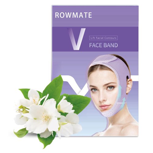 V Line Lifting Mask Chin strap for sleeping, V Line Lifting Mask for Women,Jaw Exerciser，Medium,Purple
