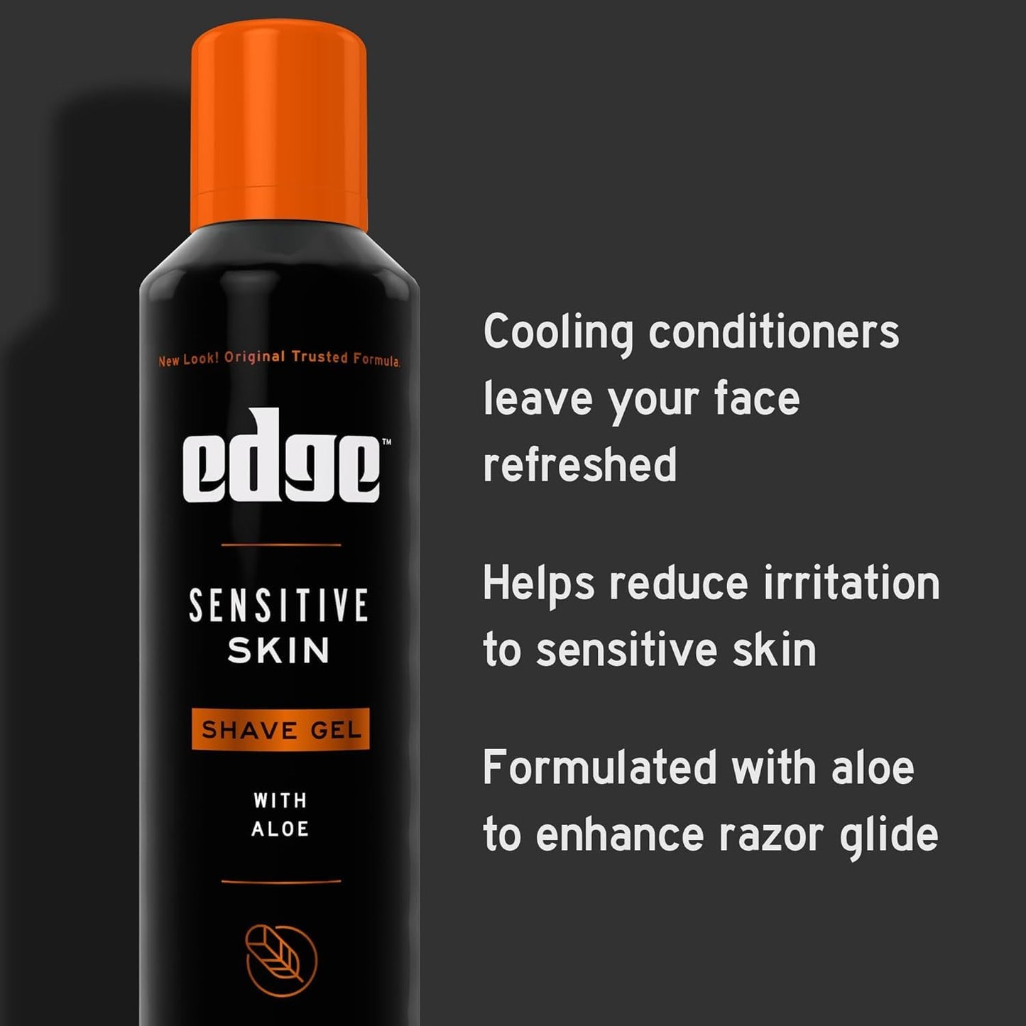 Edge Shave Gel for Sensitive Skin - 7 oz, Pack of 6 | Soothing Men's Shaving Gel