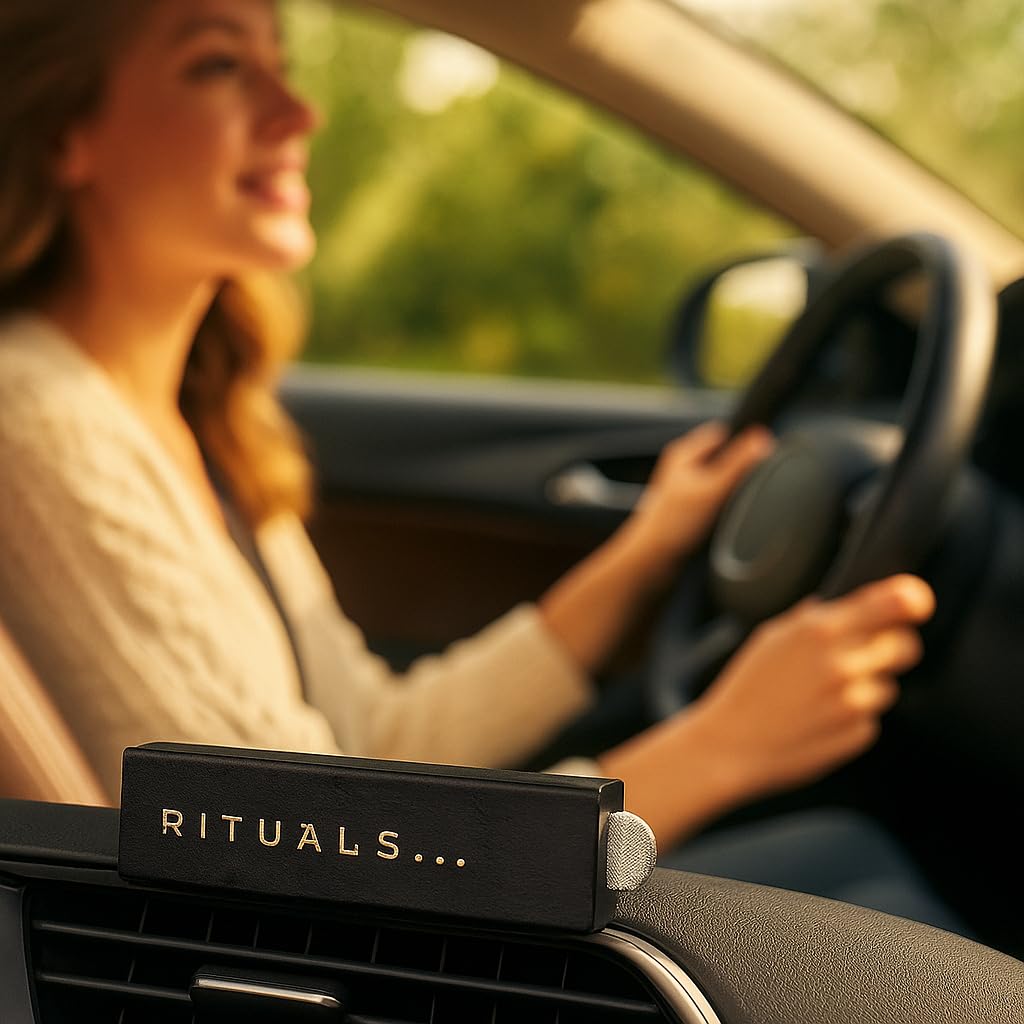 THE RITUAL OF KARMA Life is a Journey - Karma Car Perfume holder + 2 refills -lotus flower & white tea