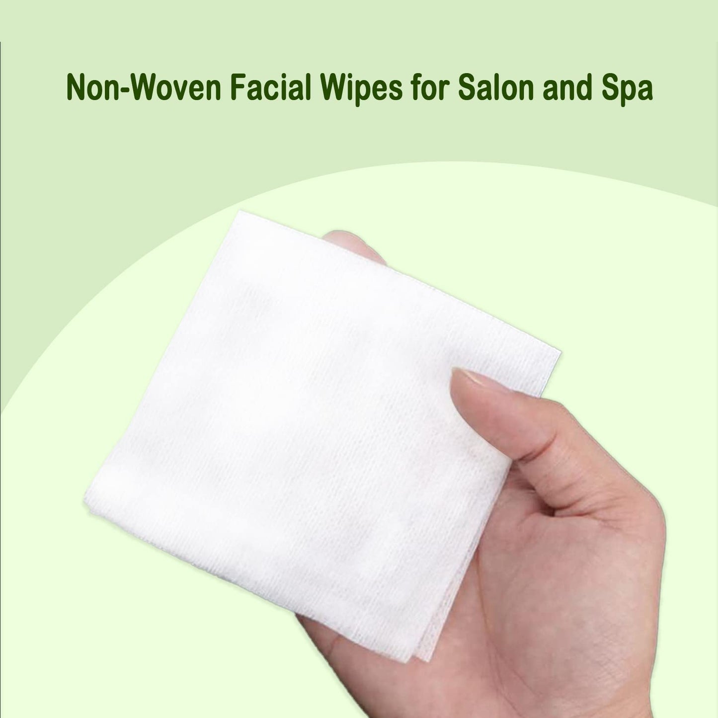 Esthetic Cosmetic Non-Woven Facial Wipes for Salon and Spa Use, Lint Free Essentials for Facial Treatments (Nonwovens Wipes 200 Count) (2"x 2")