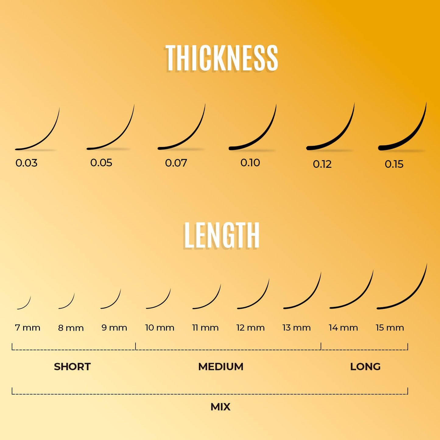 Individual Lashes Semi Permanent Mink Lashes by STACY LASH | Volume & Classic Lash Extensions | C Curl Eye Lashes | Eyelash Extension Supplies for Lash Tech | 16-Rows Lash Tray | C-0.05-9mm