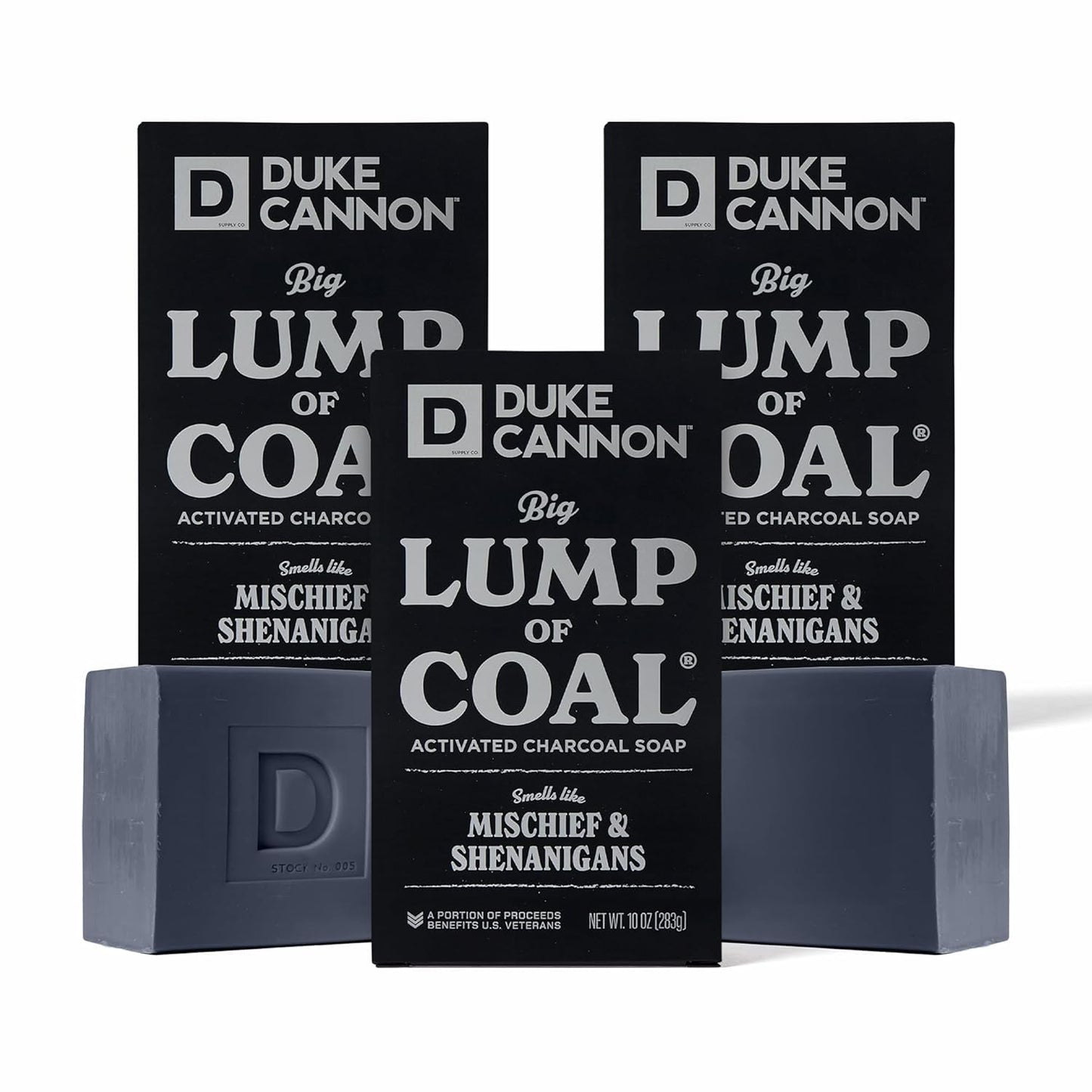 Duke Cannon Supply Co. Big Brick of Soap Bar for Men Holiday Edition - Frothy the Beer Man (Woodsy Sandalwood Scent), 10 oz. (3 Pack)