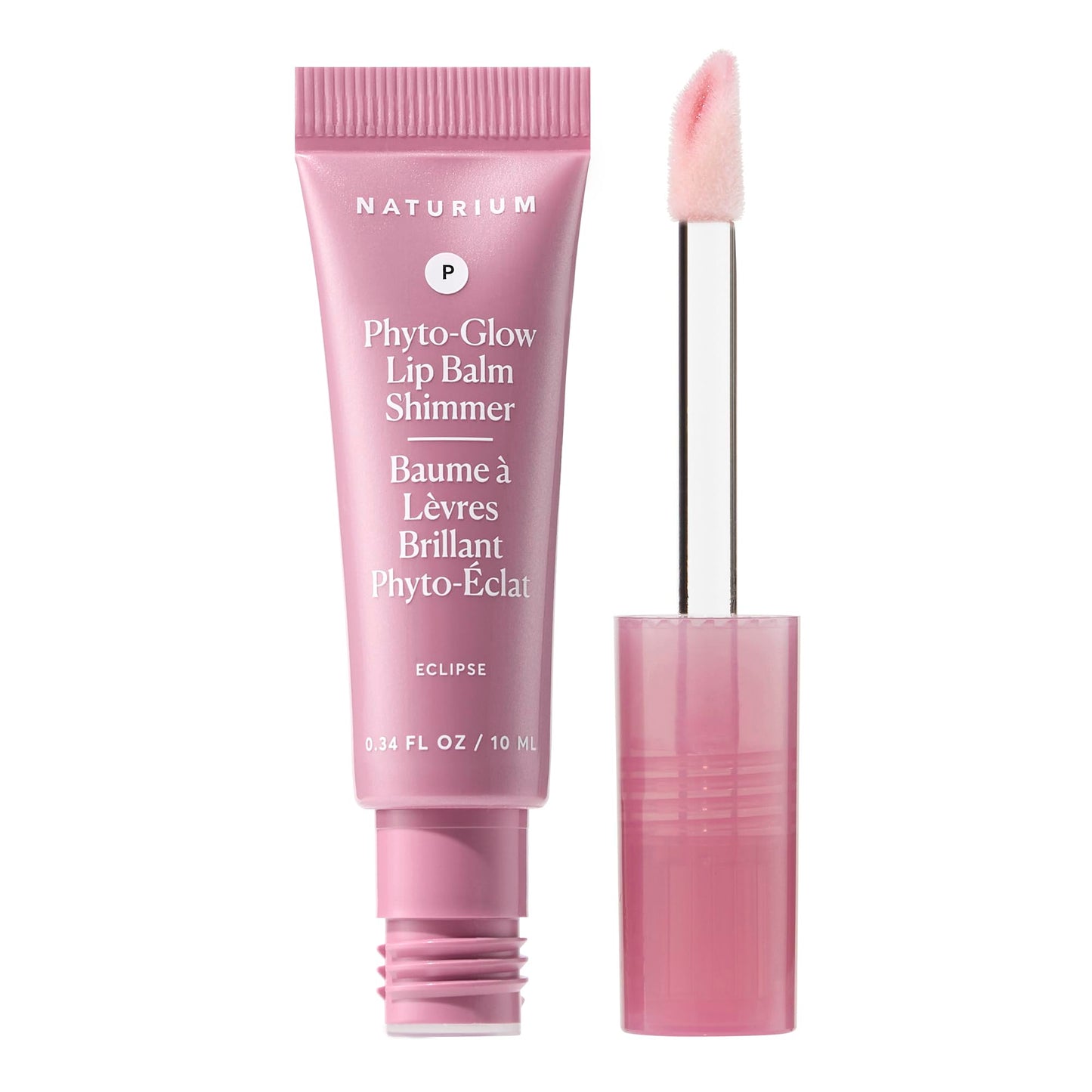 Naturium Phyto-Glow Lip Balm Shimmer | With Plant Squalane Hydrates, Shea & Cupuaçu Butter | 0.34 FL OZ / 10 mL, Eclipse